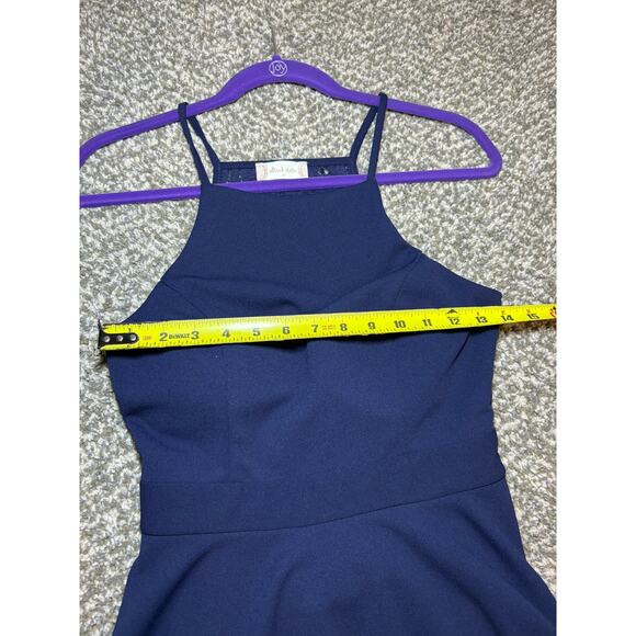 Altar'd State Navy Blue Cut Out Lace Padded Bra Dress Size M - Picture 4 of 10